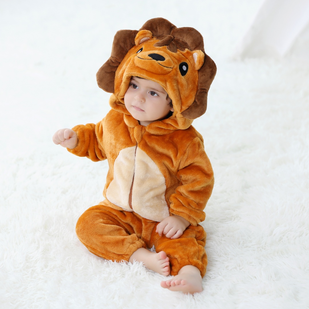 Spiderman Jumpsuit Kids - Baby Kigurumi Cute Lion Cartoon Romper