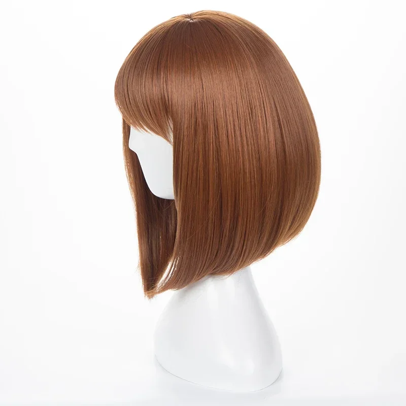 Anime Cosplay Wig Heat Resistant - Short Brown Bob Heat Resistant Cosplay