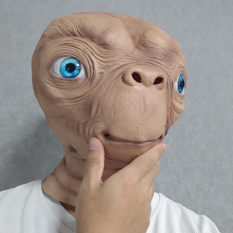 Realistic ET Alien Latex Mask  - đánh giá và giá Latex Alien Mask Realistic