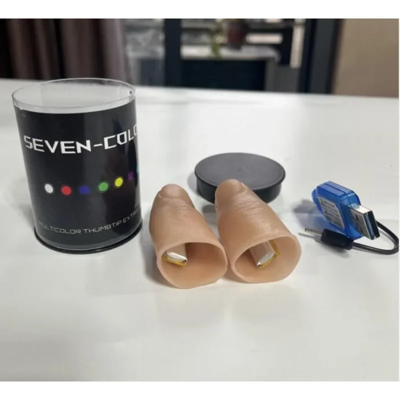 Seven Colors LED Light Thumb M - đánh giá và giá Thumb Tip Magic Trick Set