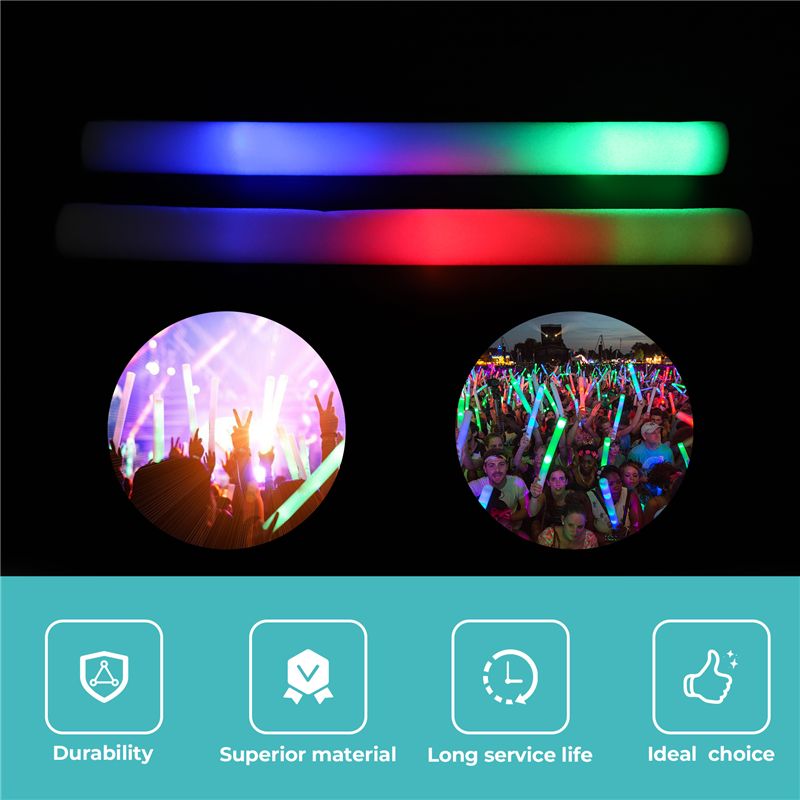 A68P-12Pcs Light Up Foam Stick - đánh giá và giá Flashing Led Foam Sticks Party