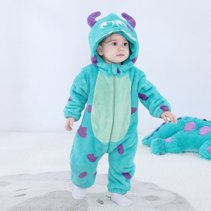 Baby Sully Romper Blue Warm On - đánh giá và giá Spiderman Jumpsuit Kids