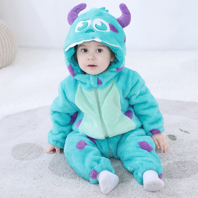 Baby Sully Romper Blue Warm On - đánh giá và giá Spiderman Jumpsuit Kids