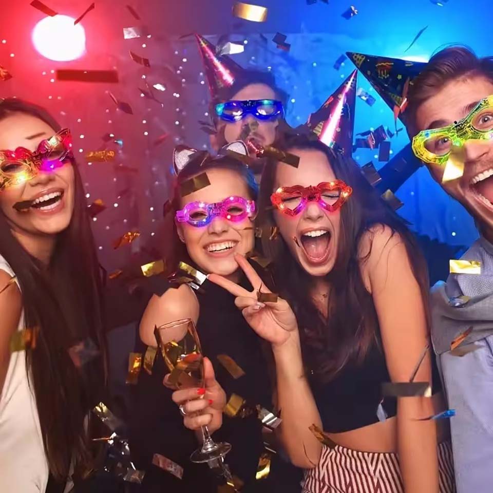 Glow In The Dark Glasses Bulk  - đánh giá và giá Glow In The Dark Party Glasses