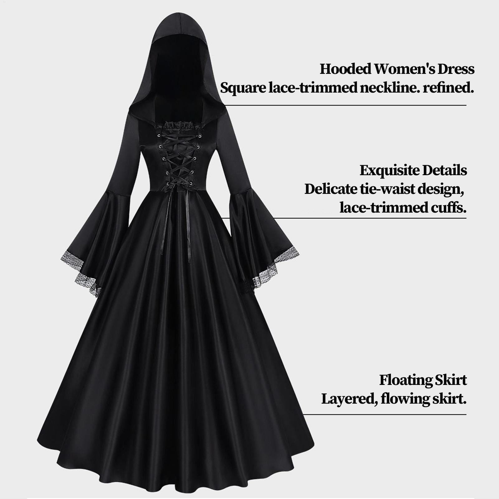 Halloween Witch Costume Mediev - đánh giá và giá Medieval Renaissance Dress Women