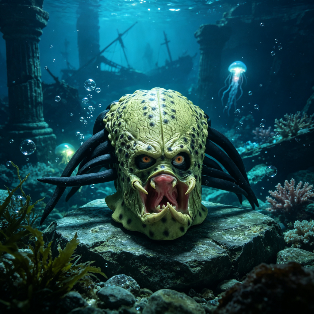 Realistic Predator Full Head M - đánh giá và giá Latex Alien Mask Realistic