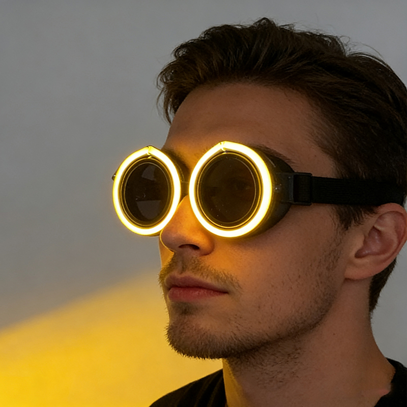 New arrive Round Shape LED Lum - đánh giá và giá Glow In The Dark Party Glasses