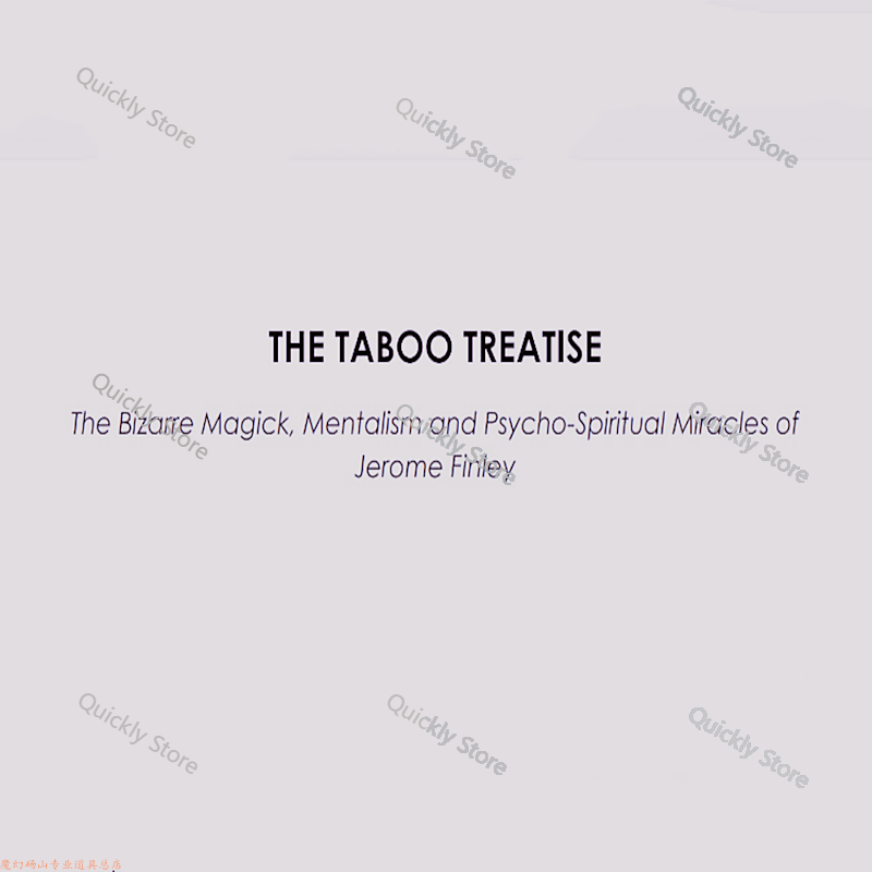 2025 Taboo Treatise by Jerome  - đánh giá và giá Magic Tricks