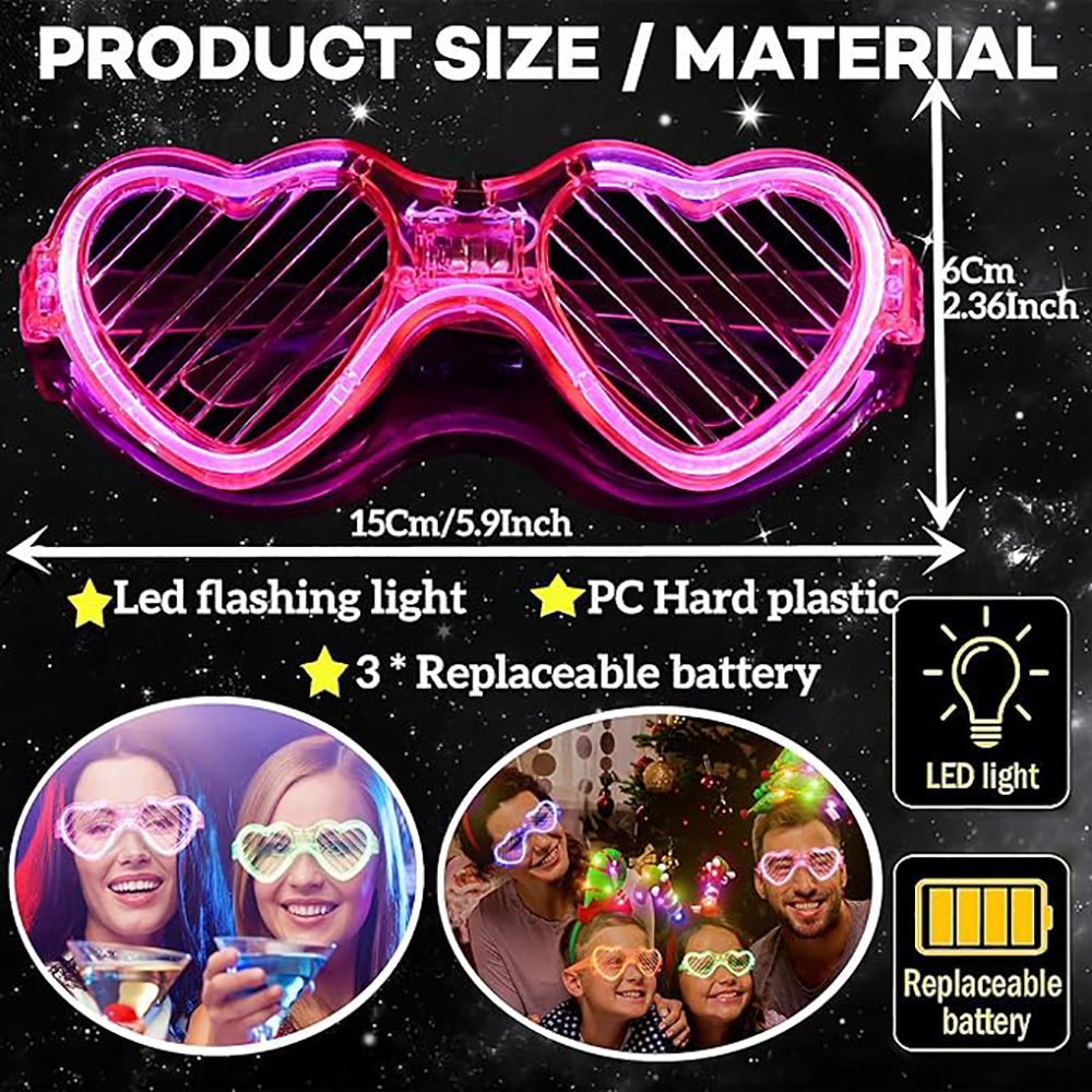5/10/20/30/50 Bulk Light Up Gl - đánh giá và giá Glow In The Dark Party Glasses