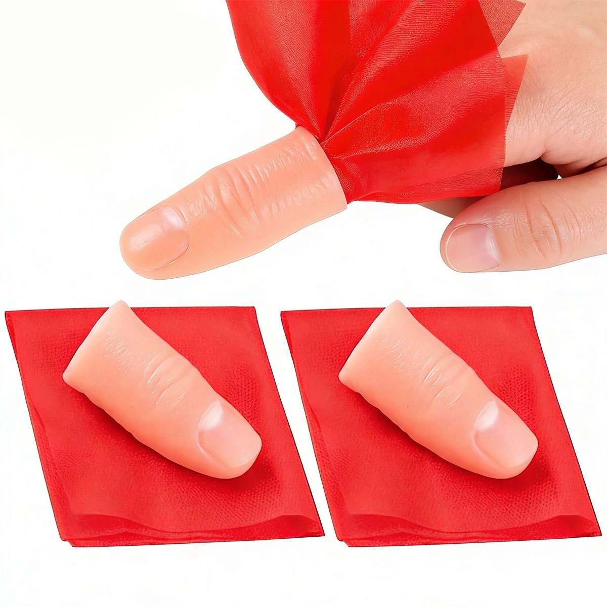 3set Scarf-Vanish Magic Thumb  - đánh giá và giá Thumb Tip Magic Trick Set
