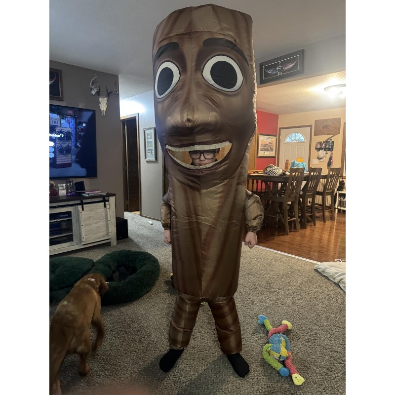 Long wooden stick man inflatab - đánh giá và giá Inflatable Dinosaur Costume Adult
