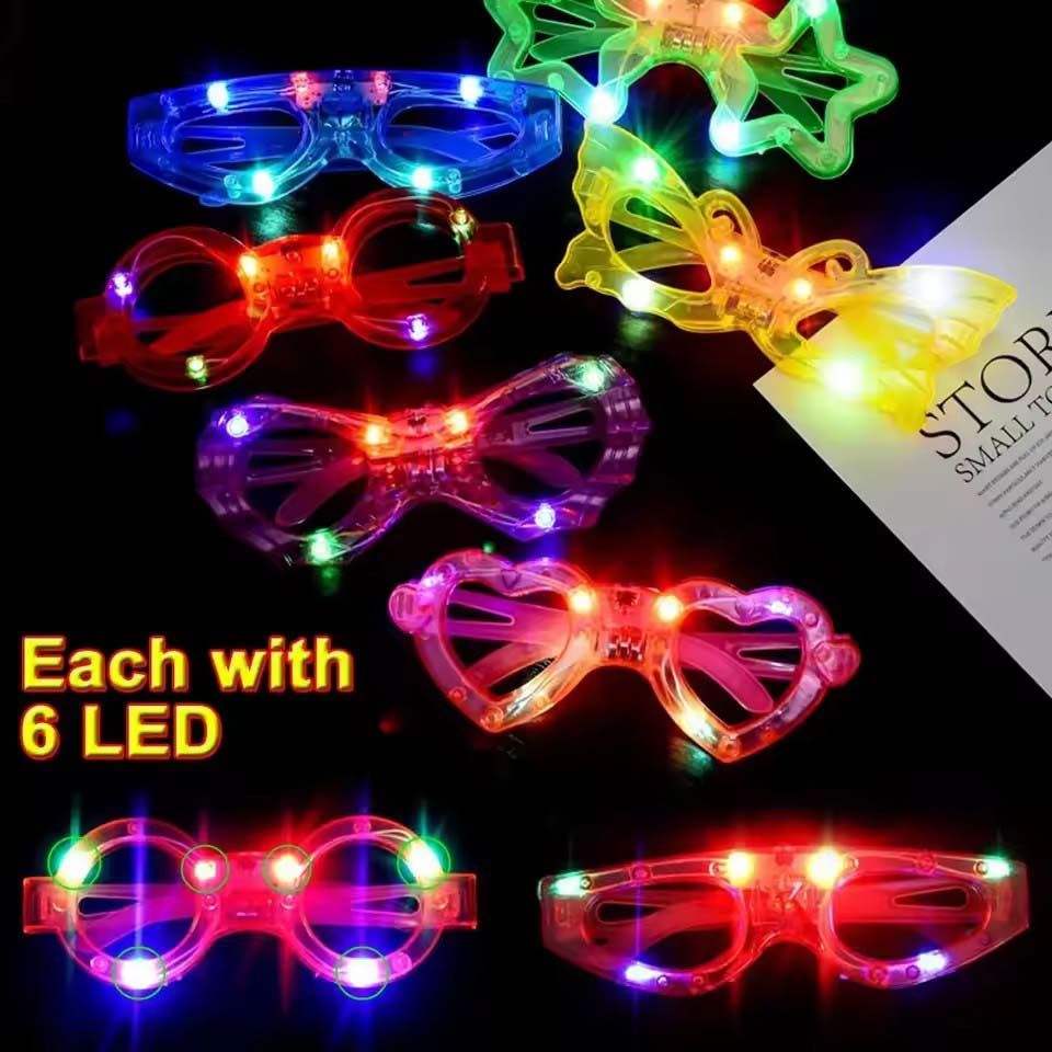 10/20/30/40/50 Pcs LED Light U - đánh giá và giá Glow In The Dark Party Glasses