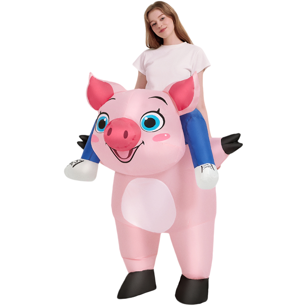 New Pink Inflatable Pig Costum - đánh giá và giá Inflatable Dinosaur Costume Adult