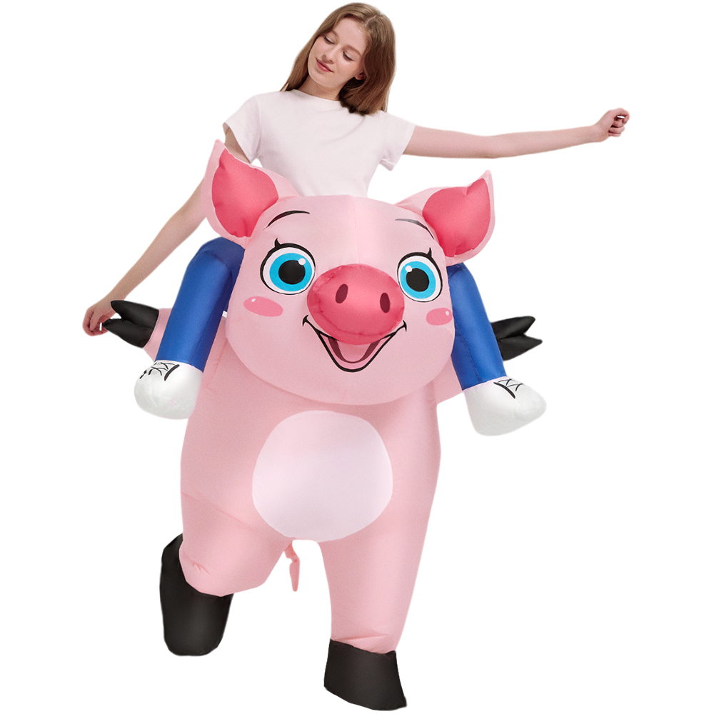 New Pink Inflatable Pig Costum - đánh giá và giá Inflatable Dinosaur Costume Adult