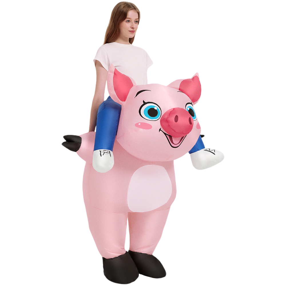 New Pink Inflatable Pig Costum - đánh giá và giá Inflatable Dinosaur Costume Adult