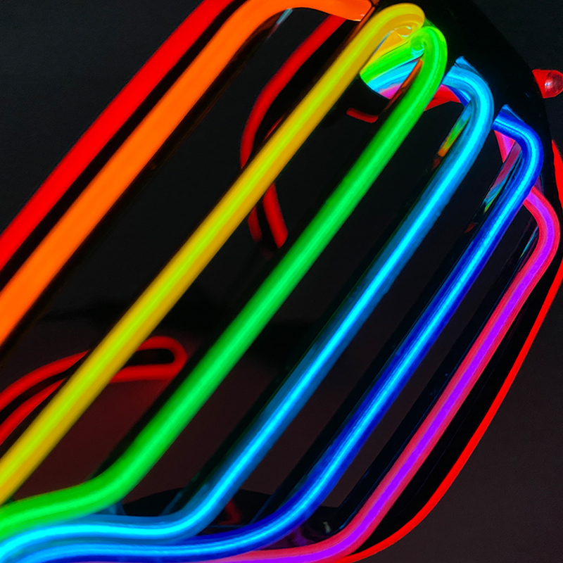 Fluorescent Colorful Glowing G - đánh giá và giá Glow In The Dark Party Glasses